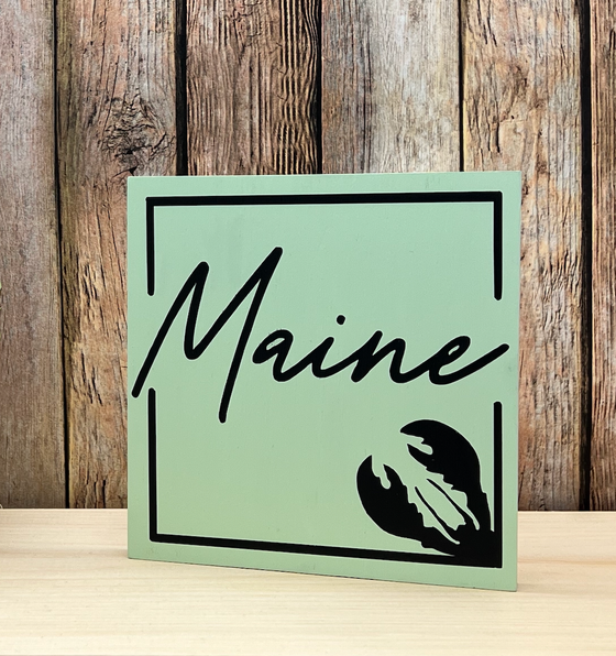 Maine Lobster Reclaimed Wood Block