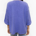 V-Neck Tunic Slub Sweater