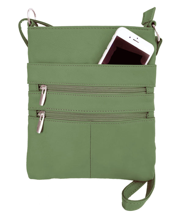 Sandra Cowhide Leather Crossbody Shoulder Bag