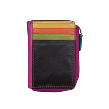  Leather CC/ID Holder with Zip Pocket