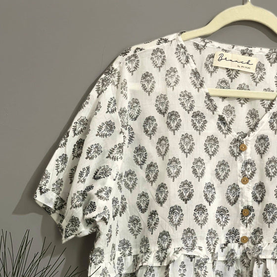 Oversize Blouse (hand block print)