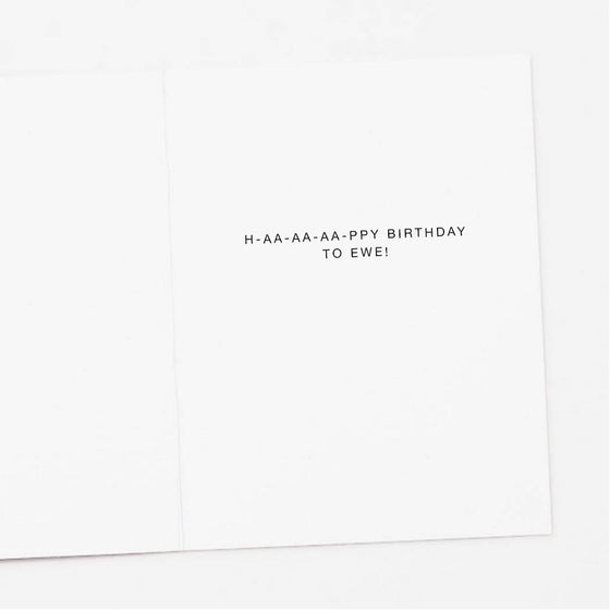Sheep Birthday Card