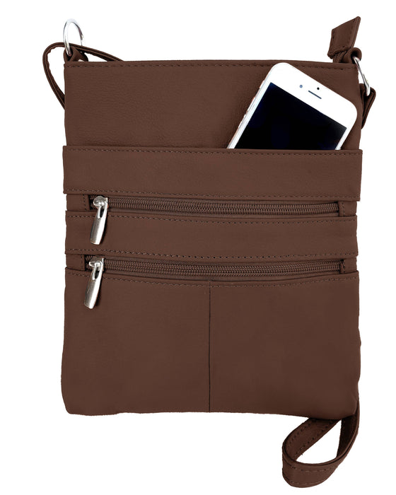 Sandra Cowhide Leather Crossbody Shoulder Bag