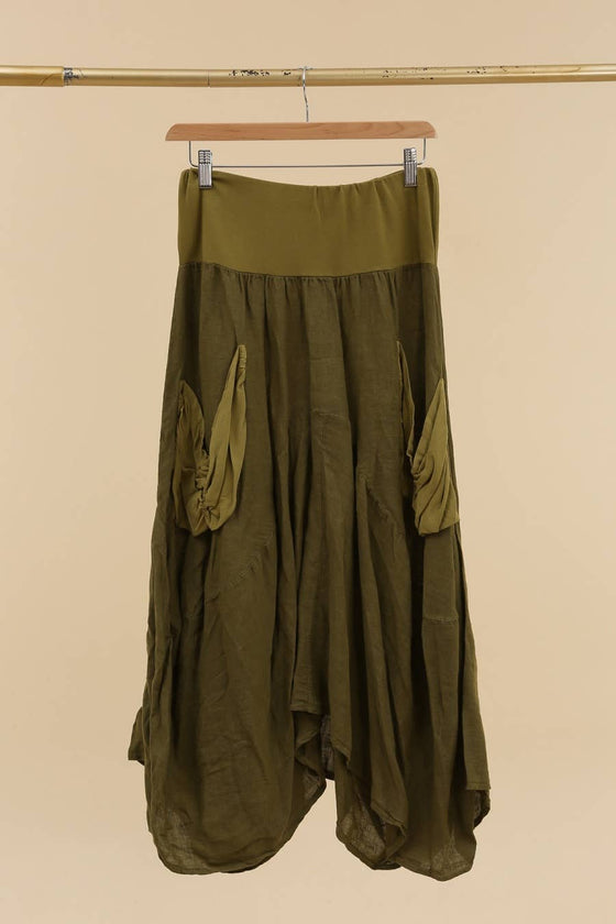 Don't Look Back Linen Skirt