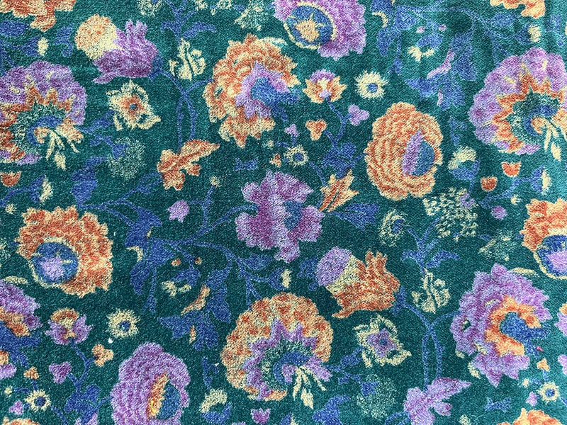 Trapezoid Velvet Collar Thistle: Thistle Teal