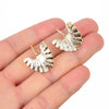 18K Gold Plated Leaf Earrings