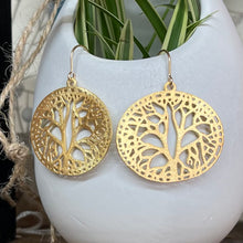  Vermeil Tree of Life Earring