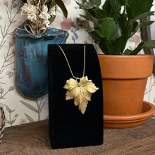  Maple Leaf Brass Necklace