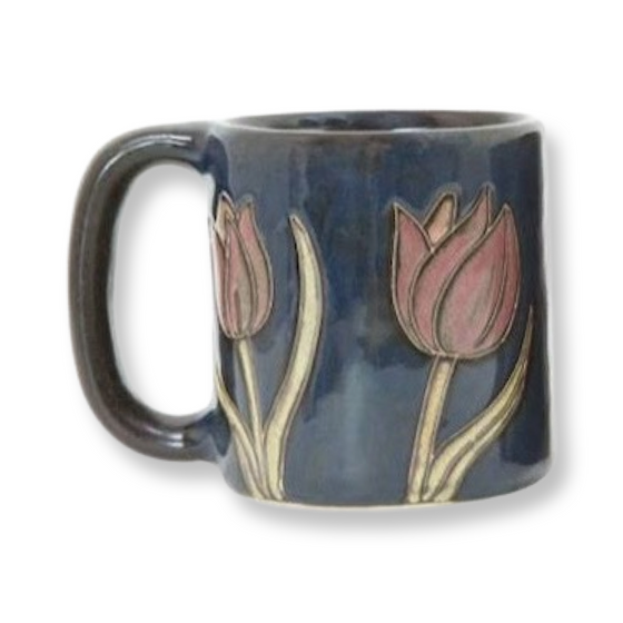 Mara Stoneware Tulip Flower Mug