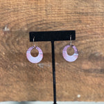 Copper + Fire Open Circle Earring