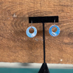 Copper + Fire Open Circle Earring