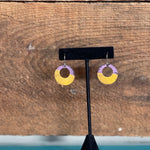 Copper + Fire Open Circle Earring