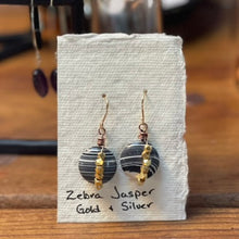  Zebra Jasper + Silver Earrings