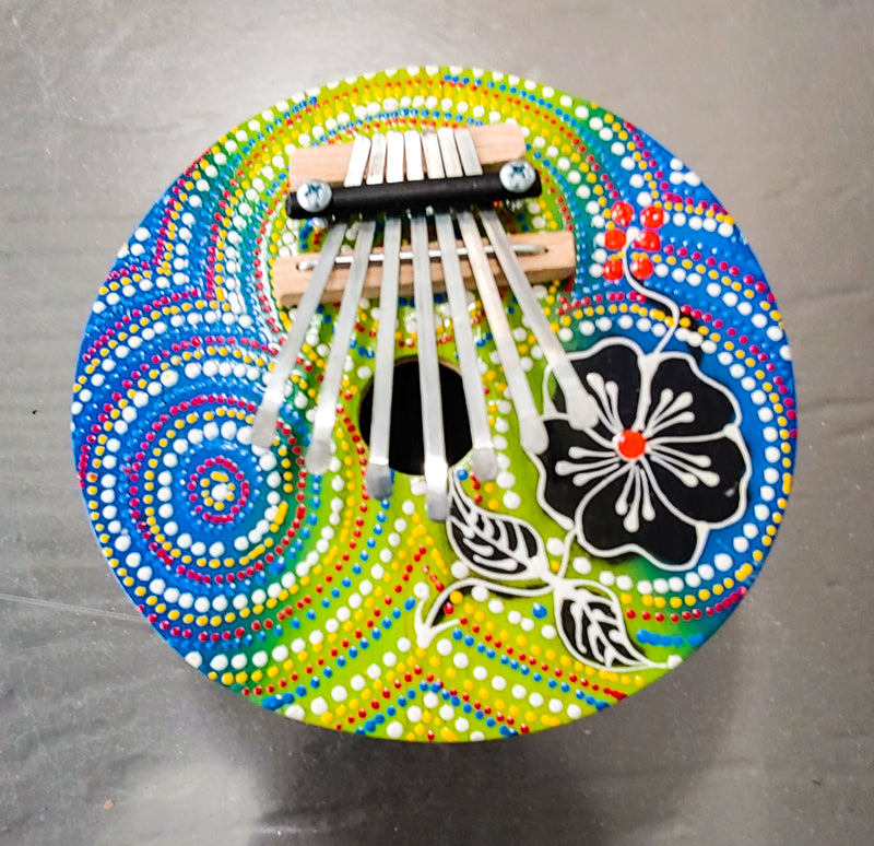 Kalimba Painted Coconut Shell 6 Key