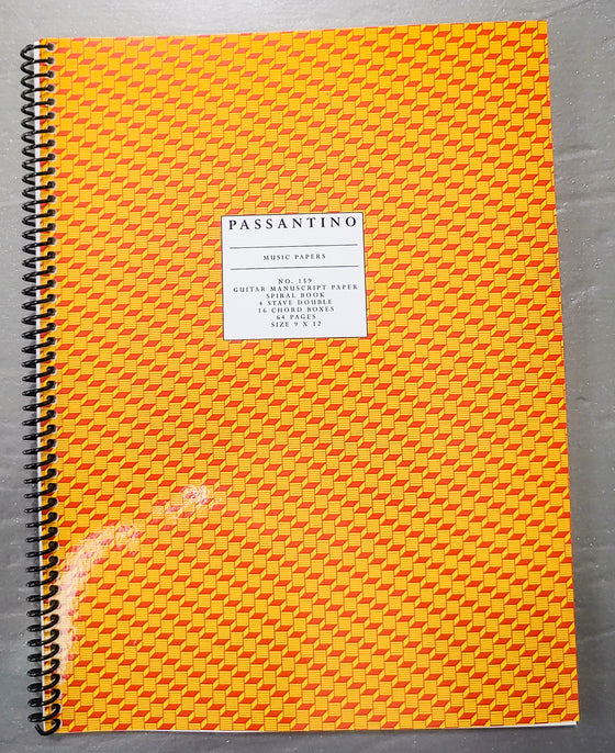 Guitar Manuscript Paper Notebook