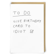  To Do Greetings Card