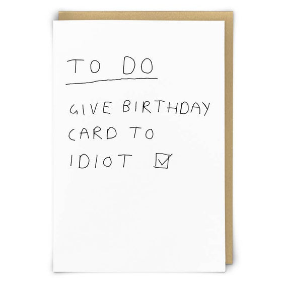 To Do Greetings Card