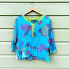 Lucy Crinkle Top Sumi Blue