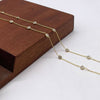 Vermeil 14K Gold Over Sterling Satellite Cz Necklace