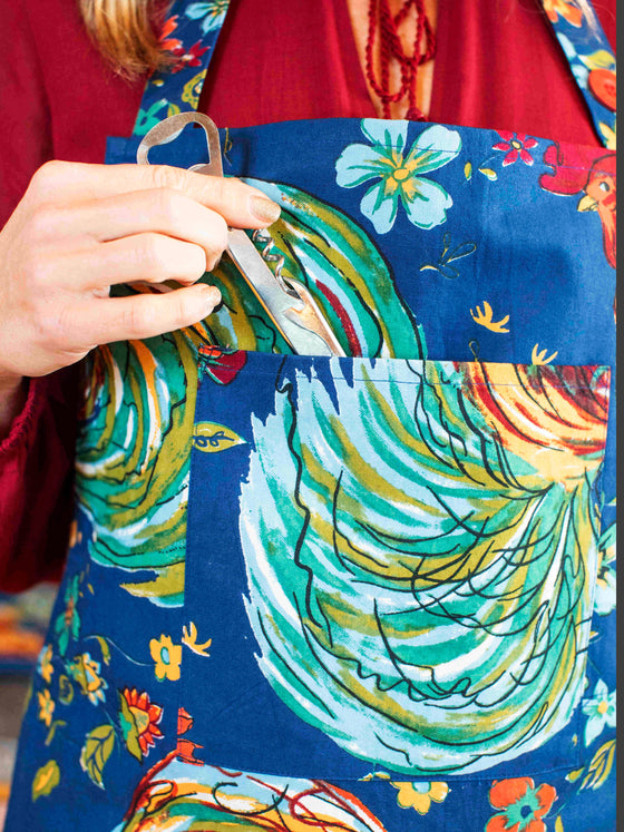 Rooster Chef Apron - With Large Front Pocket