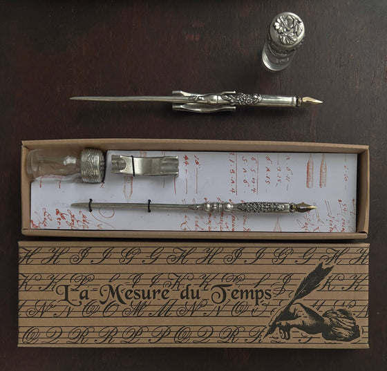 French Pewter dipping Pen Set