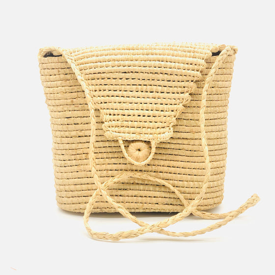 Manteca Crochet Natural Cross Body Bag