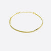 14K Vermeil Box Chain Bracelet, 6.5 Inches + 1" Extender