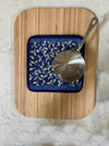 Be Wild blueberry pattern linen pot holder
