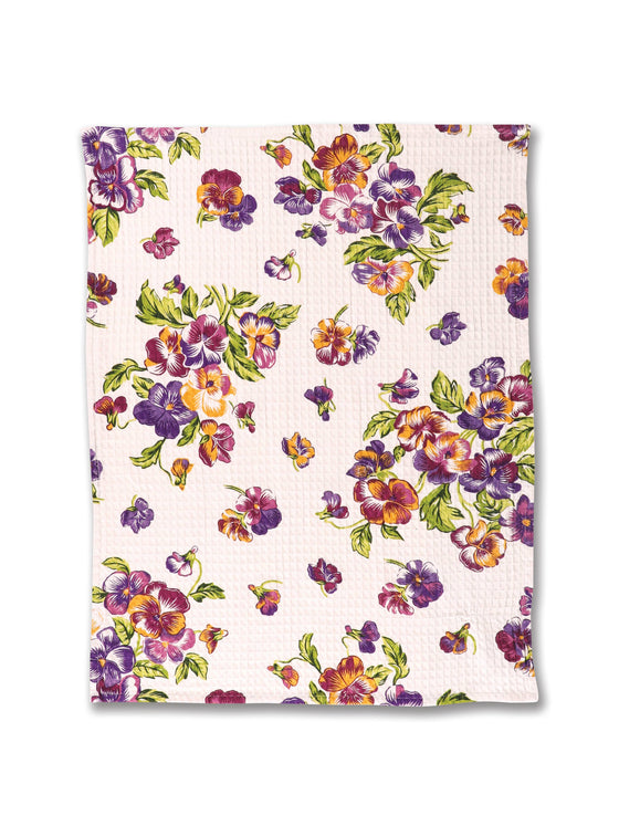 Pansies Tea Towel