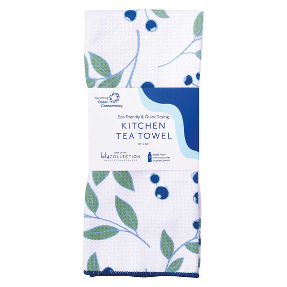 BLUEBERRIES blu Kitchen Tea Towel