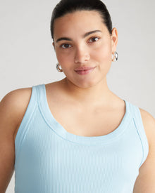  Roitfeld Ribbed Tank - Clear Sky