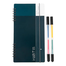  Nakabayashi Habit Marker Notebook Set, A5, Slim, Blue