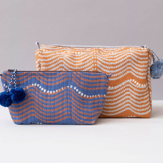Waves Pumpkin Toiletry Bag