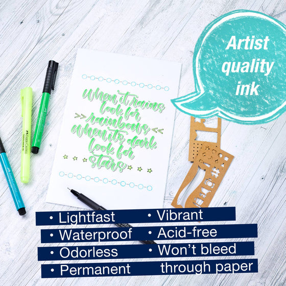 Pitt Artist Pen, Journaling Art - Set of 4