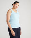 Roitfeld Ribbed Tank - Clear Sky