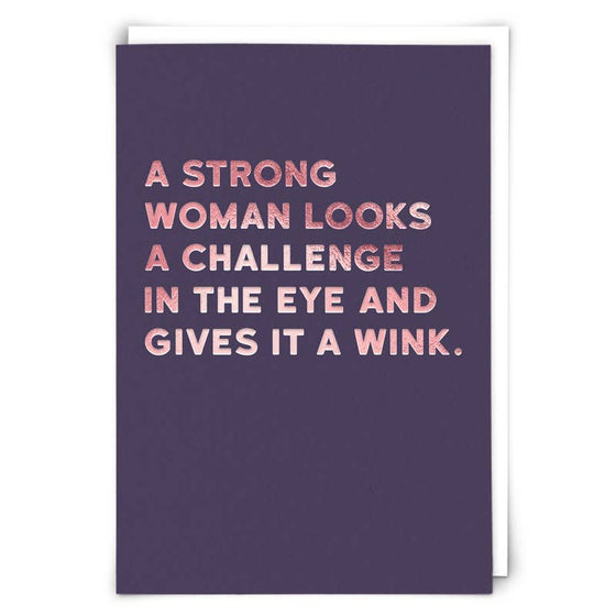 Wink Greetings Card