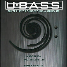  Ukulele Accessory Strings Set UBASS Metal Round Wound