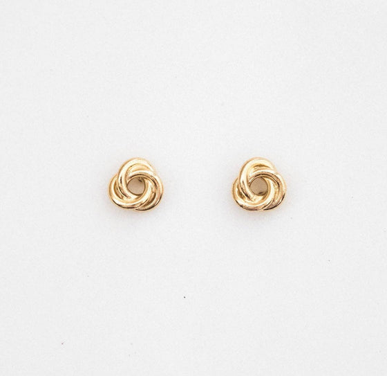 Knot Studs: Sterling Silver