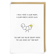  Glow Worm Greetings Card
