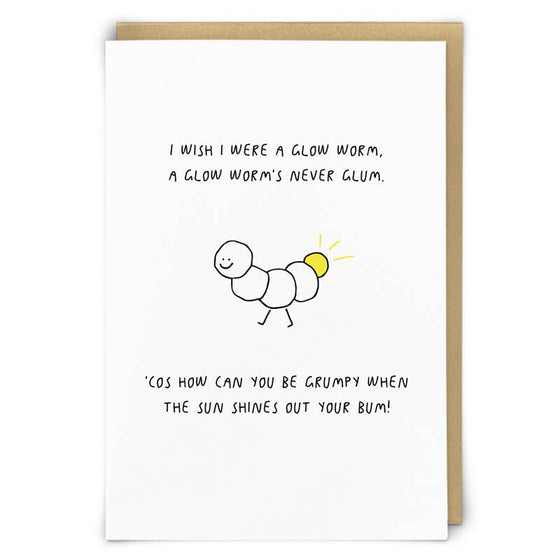 Glow Worm Greetings Card