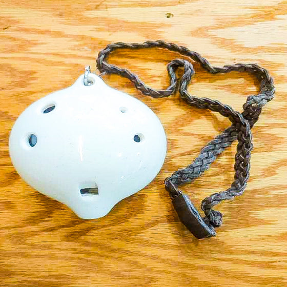 Ocarina Tenor in White