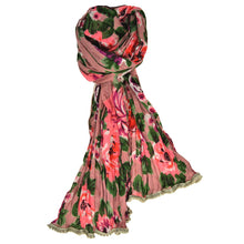  Crinkled Cotton Scarf - Tea Rose