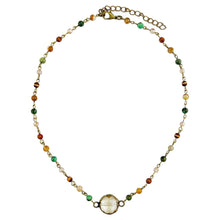  Delicate Short Necklace with Small Round Pendant