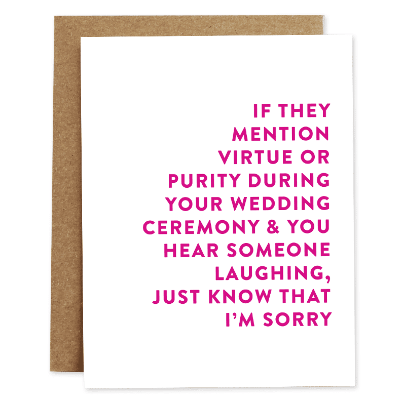 Virtue Wedding Card