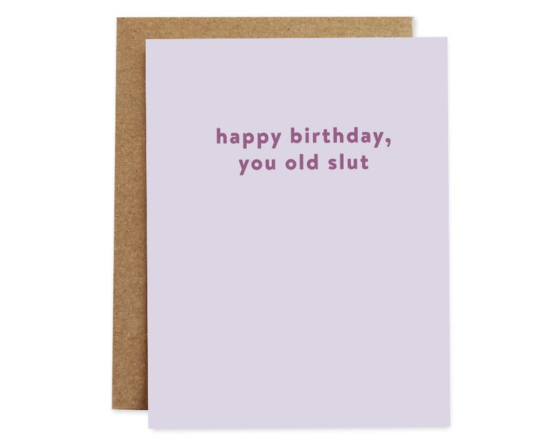Old Slut Card