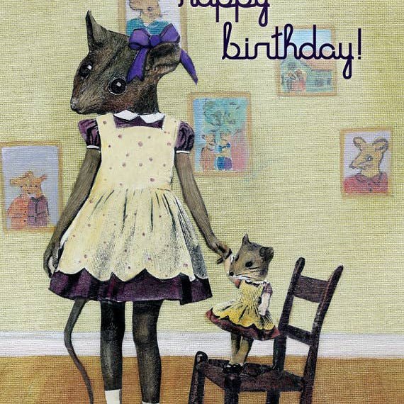 Mouse Birthday Card