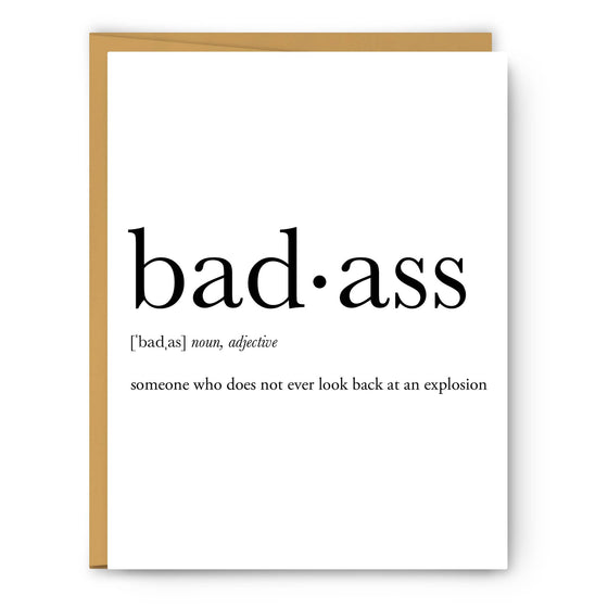 Badass  Definition - Everyday Card