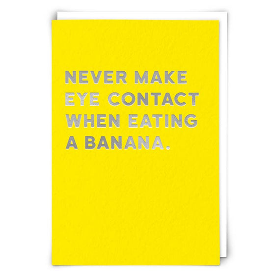 Eye Contact Greetings Card