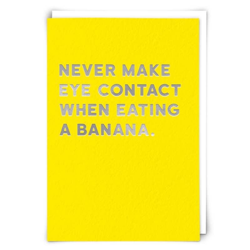 Eye Contact Greetings Card
