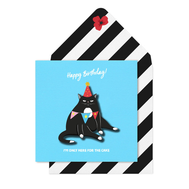 Grumpy Birthday Cat Card